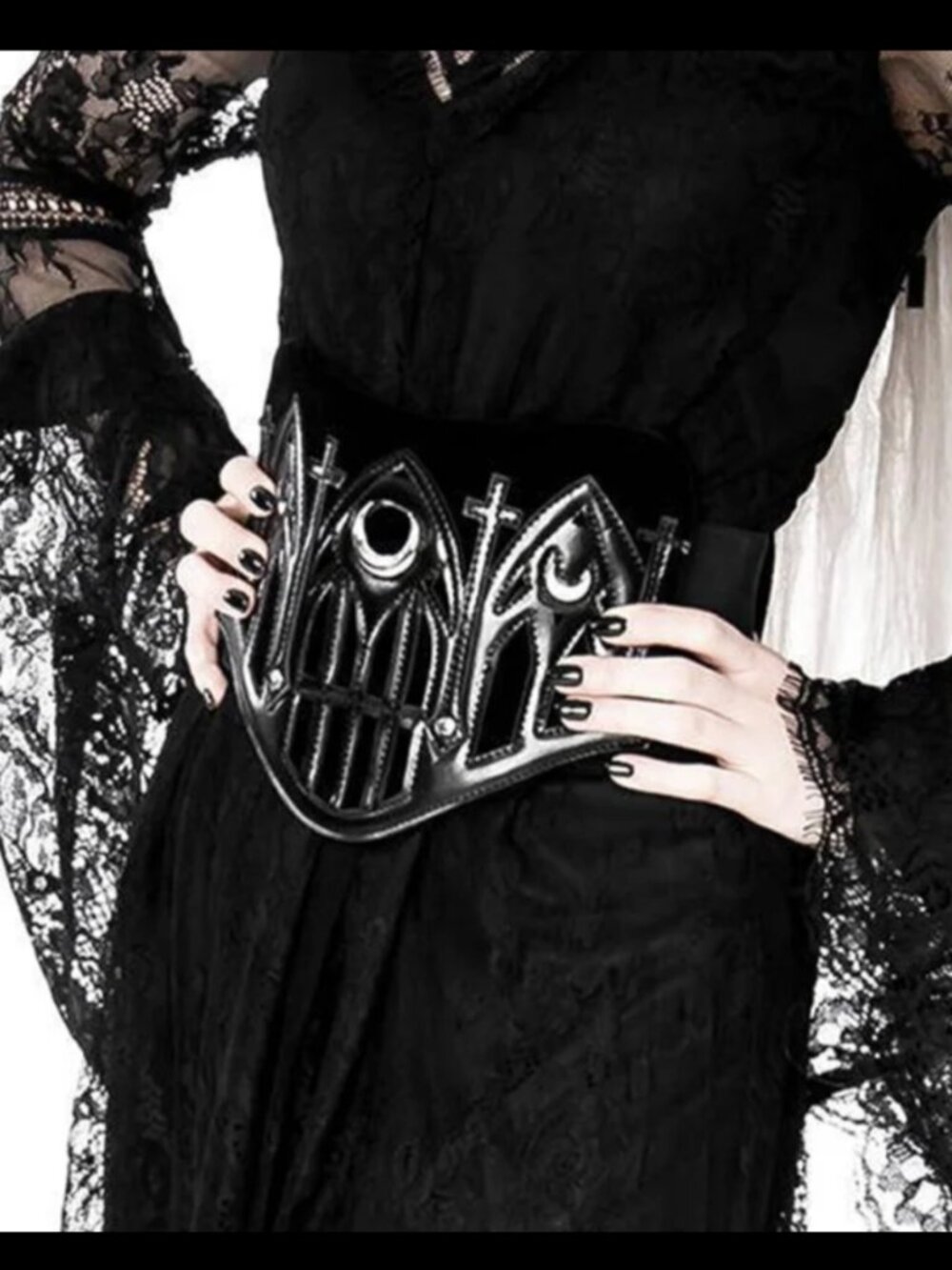 Restyle Goth Cathedral Elastic Belt XL NWT